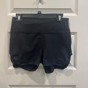 Fabletics PureLuxe Black High-Waist Twist Running Shorts